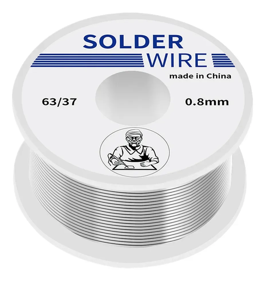 FIO DE SOLDA IRONGIEN DE ALTA PUREZA COM RESINA 8G 0.8MM