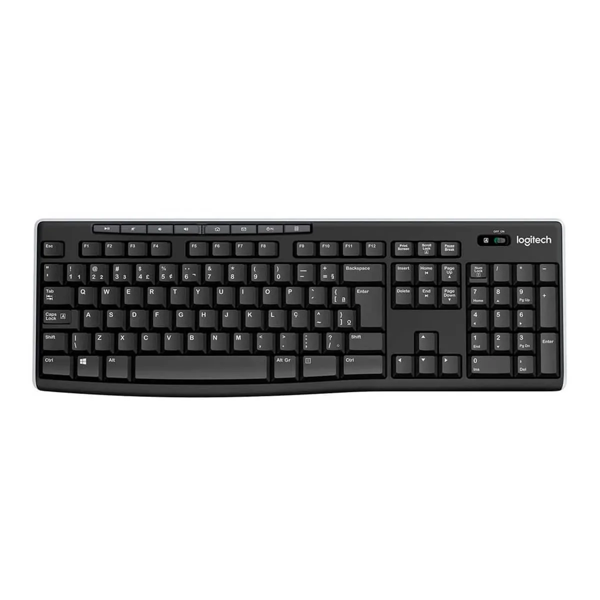 TECLADO SEM FIO LOGITECH K270, PILHAS INCLUSAS E LAYOUT ABNT2 - 920-004427