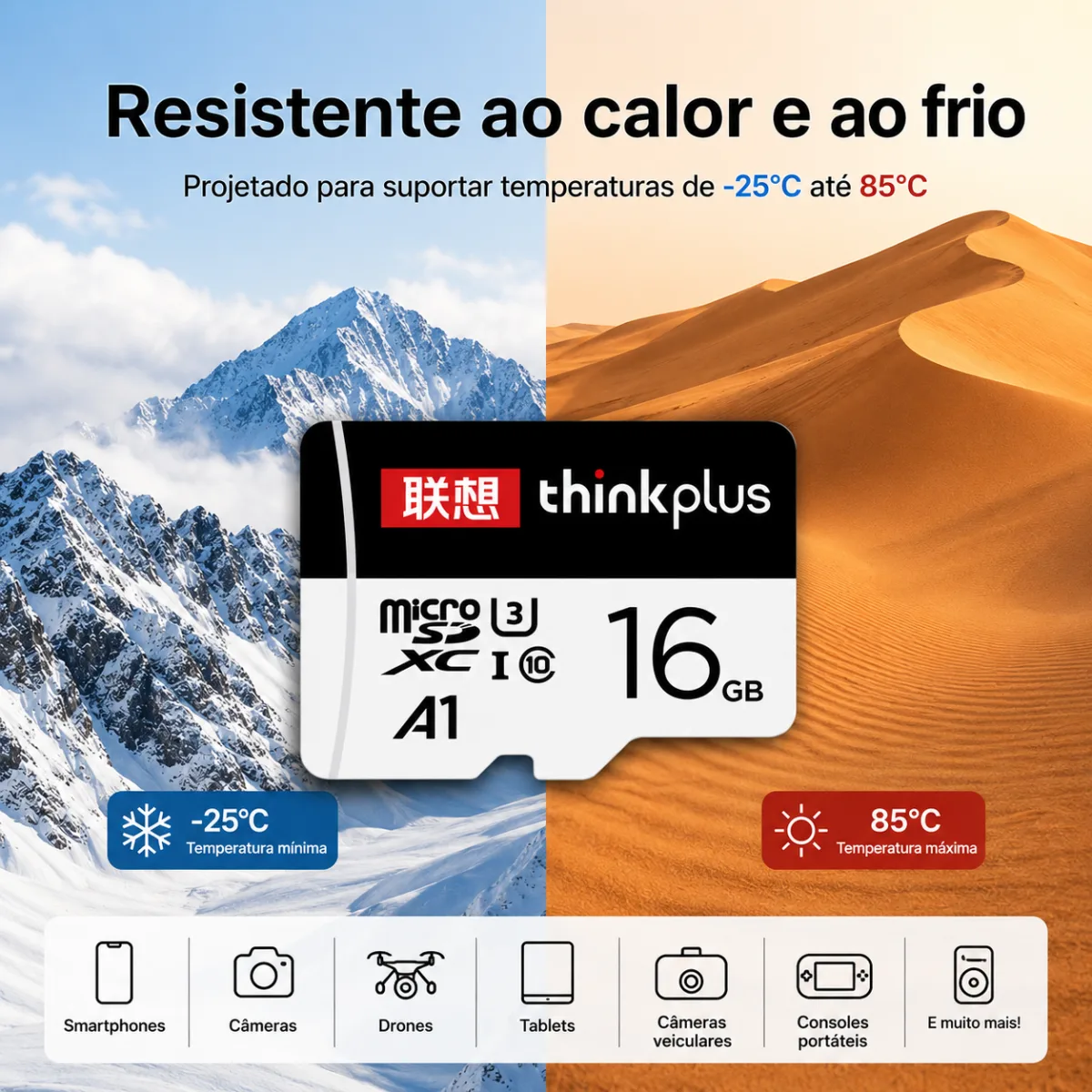 CARTÃO DE MEMORIA MICRO SD THINKPLUS 16GB LENOVO