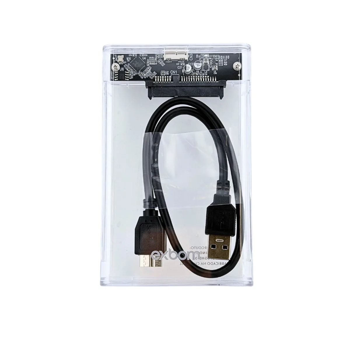 CASE HD/SSD USB 3.0 EXBOM CGHD-35 (TRANSPARENTE)