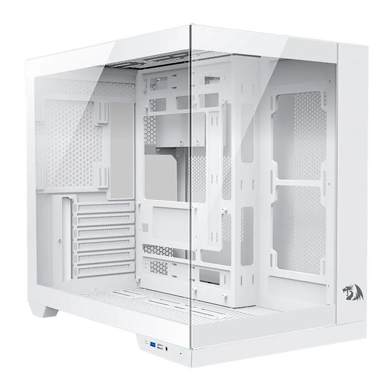 GABINETE GAMER REDRAGON WIDELOAD PRO, MID TOWER, ATX, WHITE
