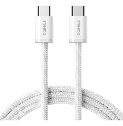 CABO CARREGADOR USB C P/ USB C BASEUS DYNAMIC 4, 100W 2M, BRANCO 