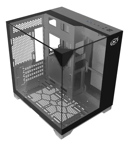 GABINETE GAMER KALKAN MIDGARD VISION PRETO SEM FAN KLK086 — imagem 2