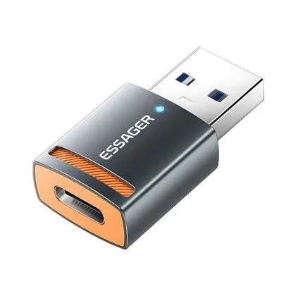 ADAPTADOR OTG USB-A MACHO PARA USB-C FÊMEA ESSAGER