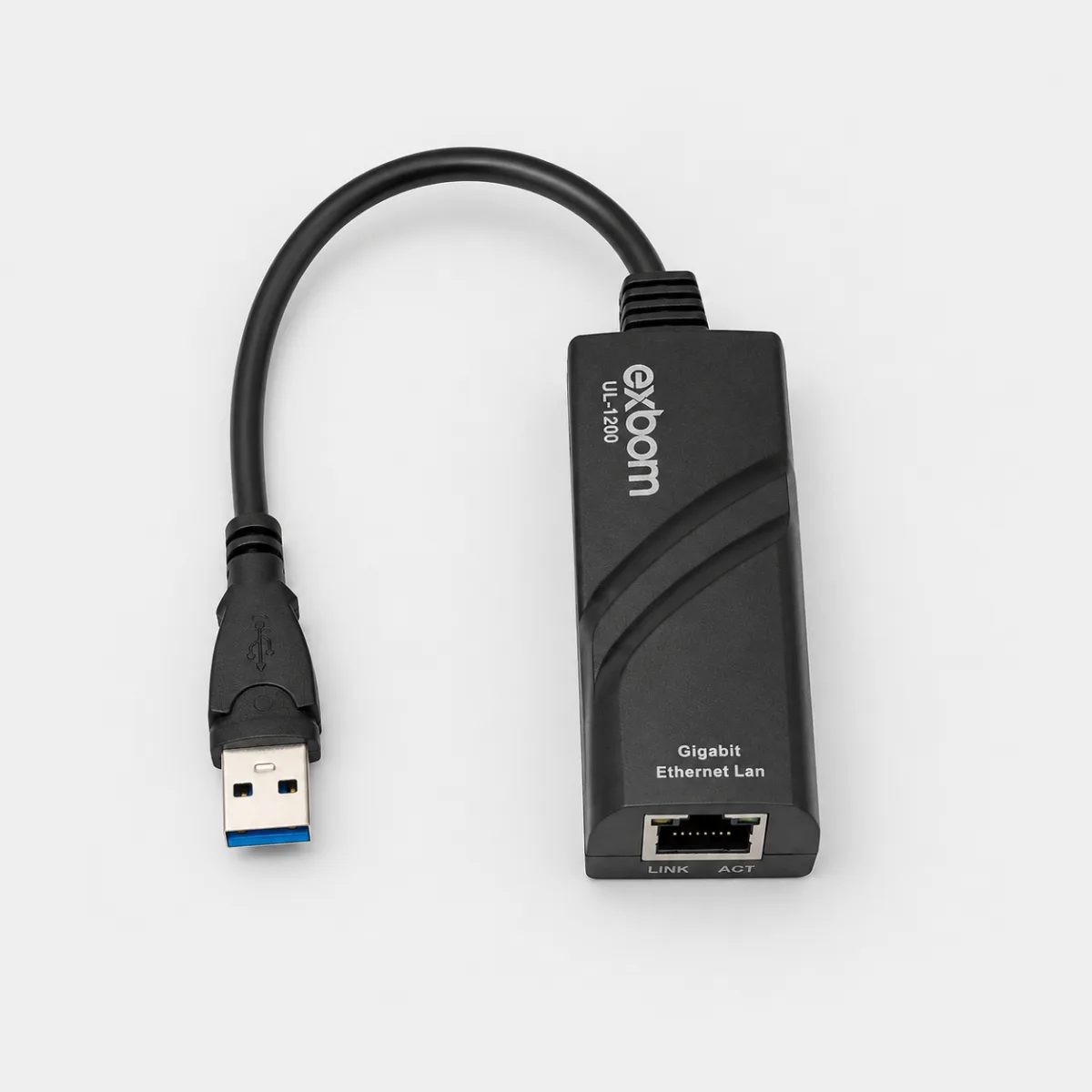ADAPTADOR DE REDE USB 3.0 P/ RJ45 EXBOM 1000MBPS