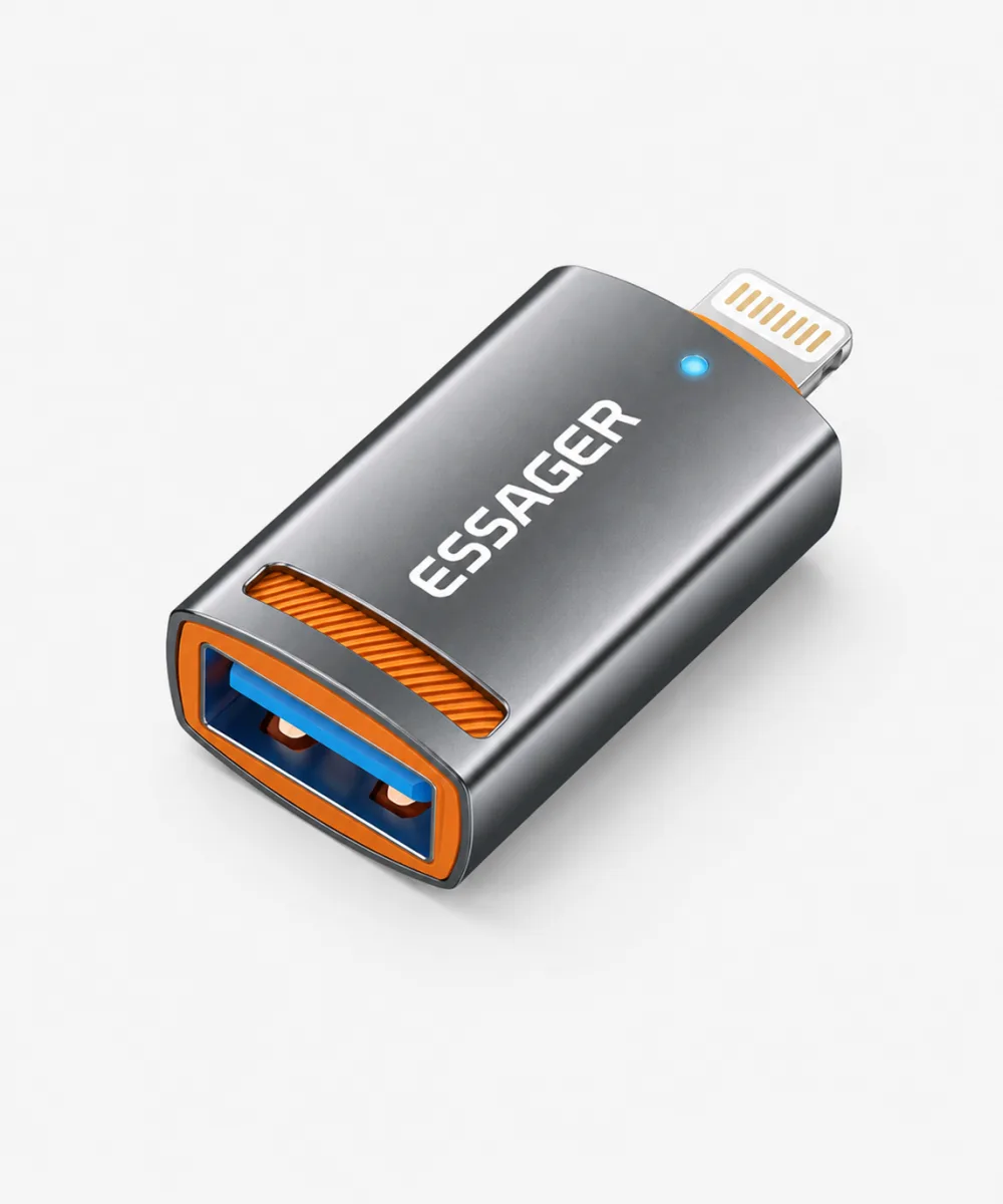 ADAPTADOR OTG USB PARA IOS ESSAGER 