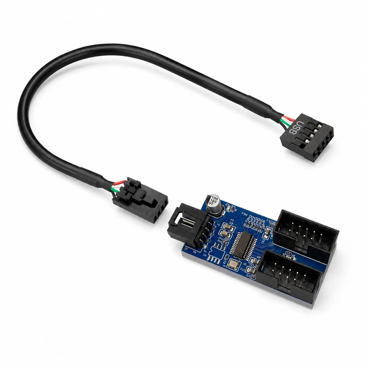 ADAPTADOR HUB USB INTERNO PLACA MAE 1 PARA 2