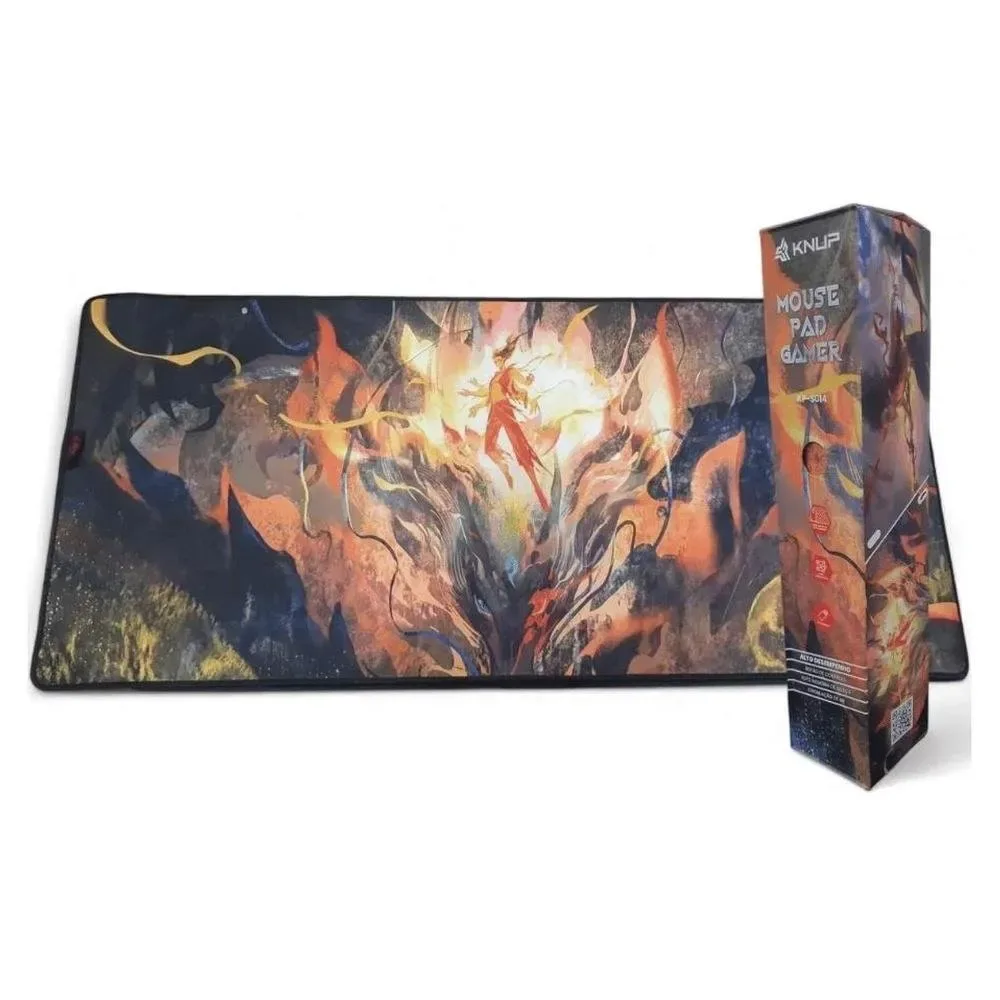 MOUSEPAD GAMER GUERREIRO DE FOGO, EMBORRACHADO KP-S014 (90X40)