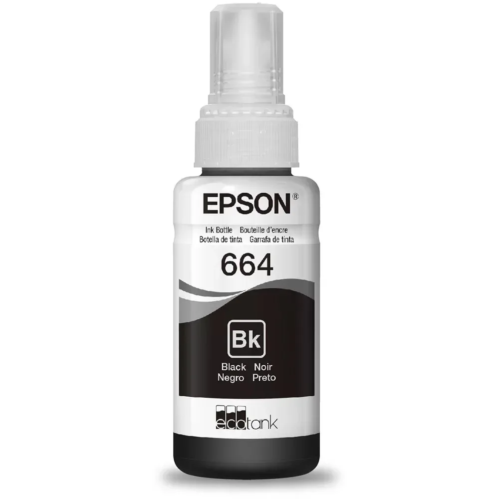 REFIL DE TINTA EPSON 664 BLACK ORIGINAL