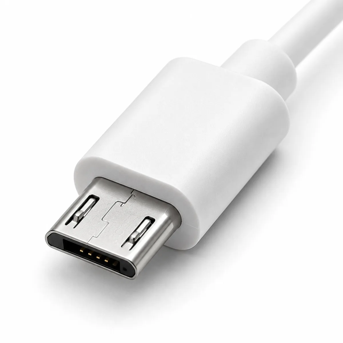 CABO CARREGADOR USB-A P/ MICRO USB 1M BRANCO