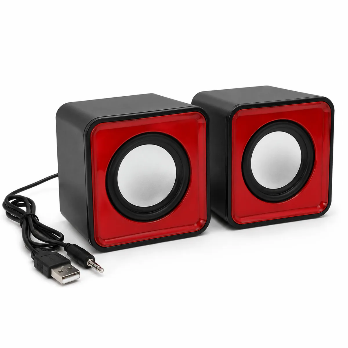 CAIXA DE SOM KNUP USB 3W KP-609 VERMELHO