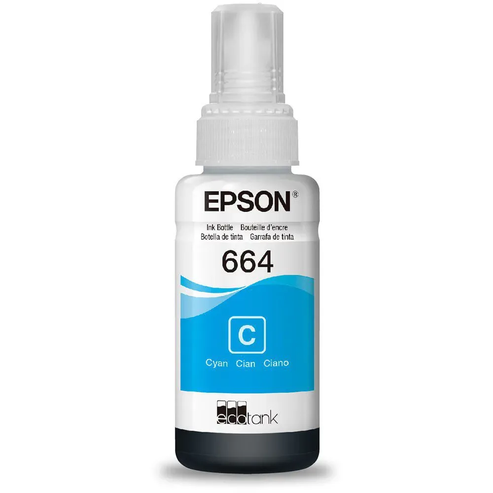REFIL DE TINTA EPSON 664 CYAN ORIGINAL
