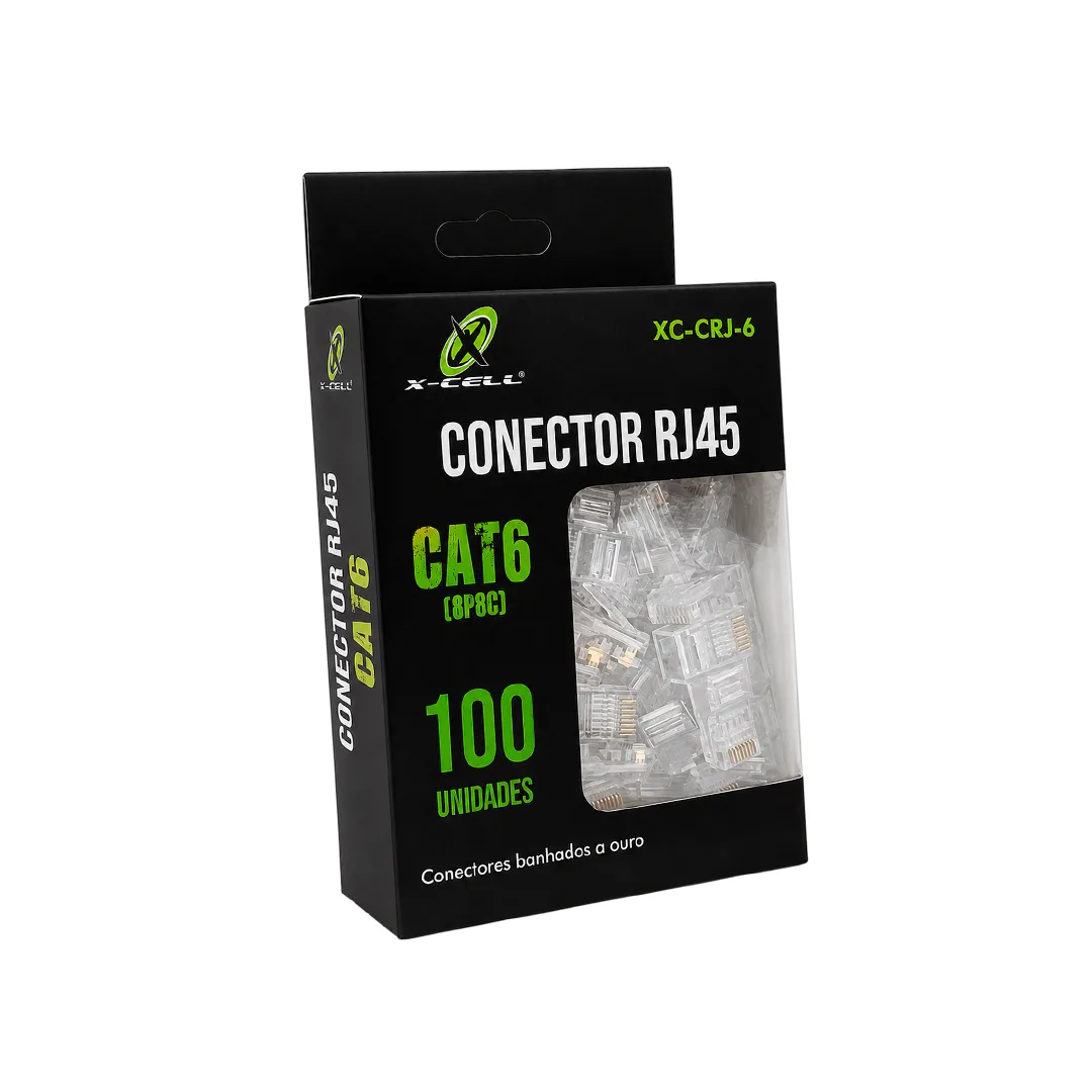 CONECTOR RJ45 CAT6 100UN X-CELL