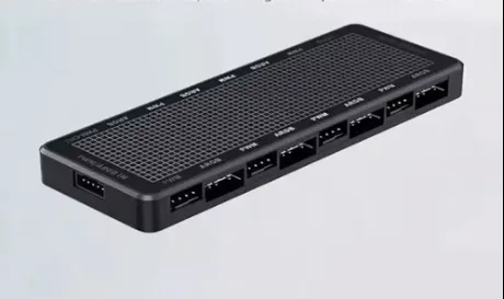CONTROLADORA 8 PORTAS ARGB, 3 PIN, 5V COM PWM PRETO