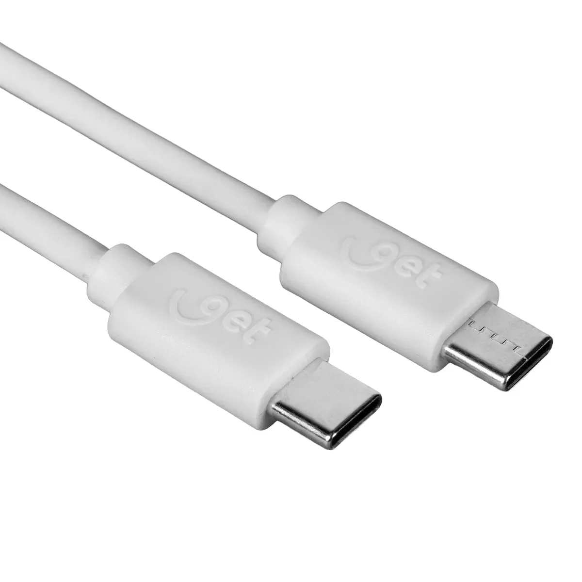 CABO DE TRANSFERÊNCIA DE DADOS USB-C P/ USB-C 1.5M BRANCO GET