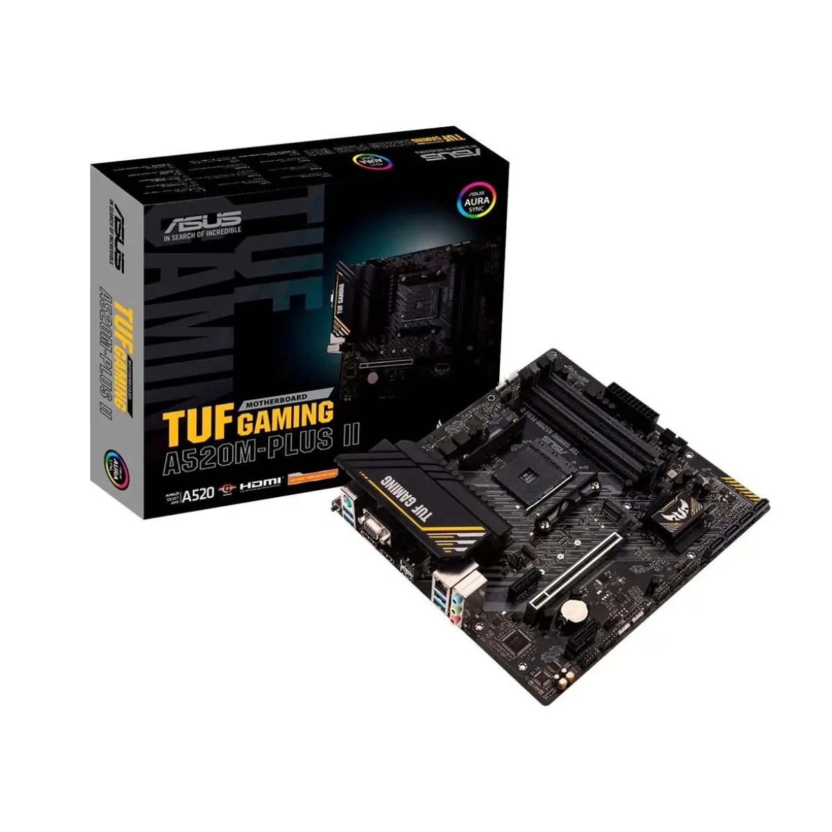 PLACA MÃE ASUS TUF GAMING A520M-PLUS WIFI, AMD AM4, MATX DDR4 — imagem 1
