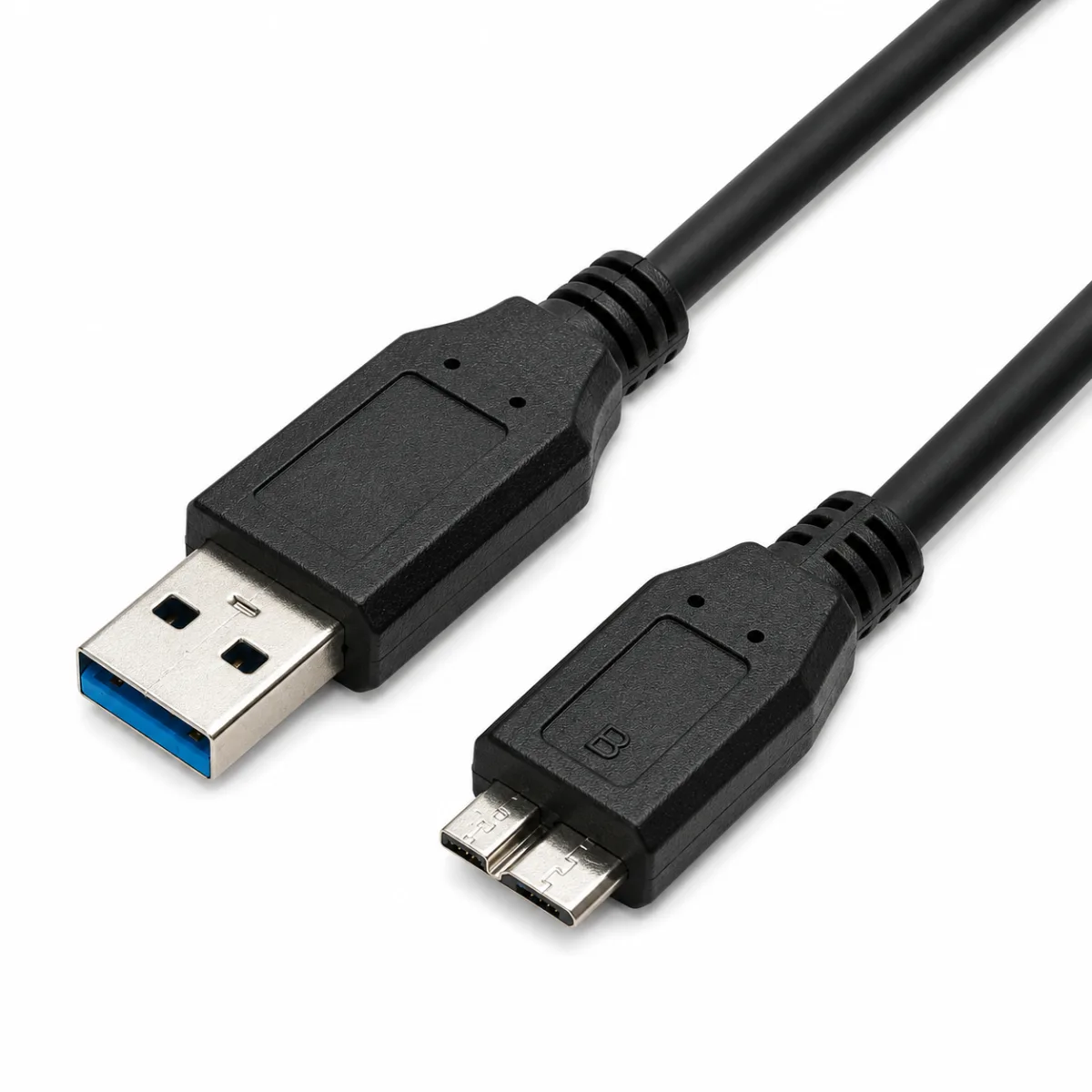 CABO USB PARA HD EXTERNO 45CM PRETO