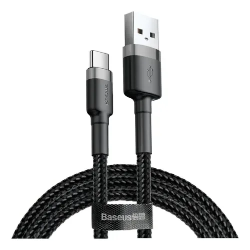 CABO CARREGADOR USB A P/ USB C BASEUS CAFULE SERIES, 3M, UG1, PRETO