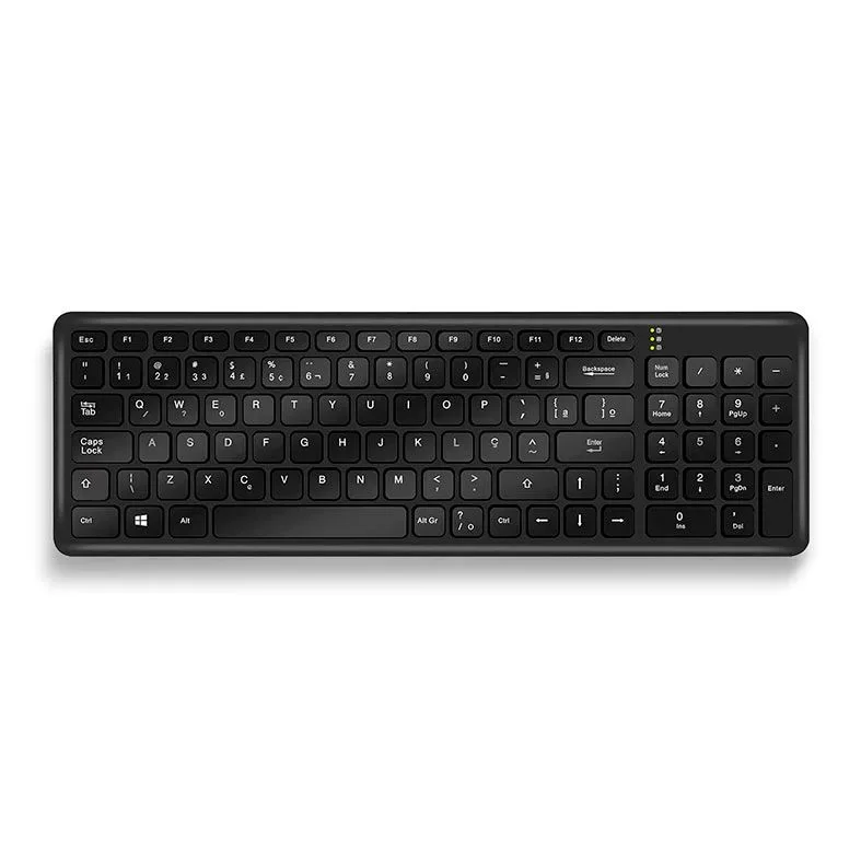 COMBO TECLADO + MOUSE GET PRETO SEM FIO COMPACT 2