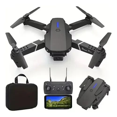 DRONE E88 PRO X1 CAMERA X1 BATERIA (PRETO)