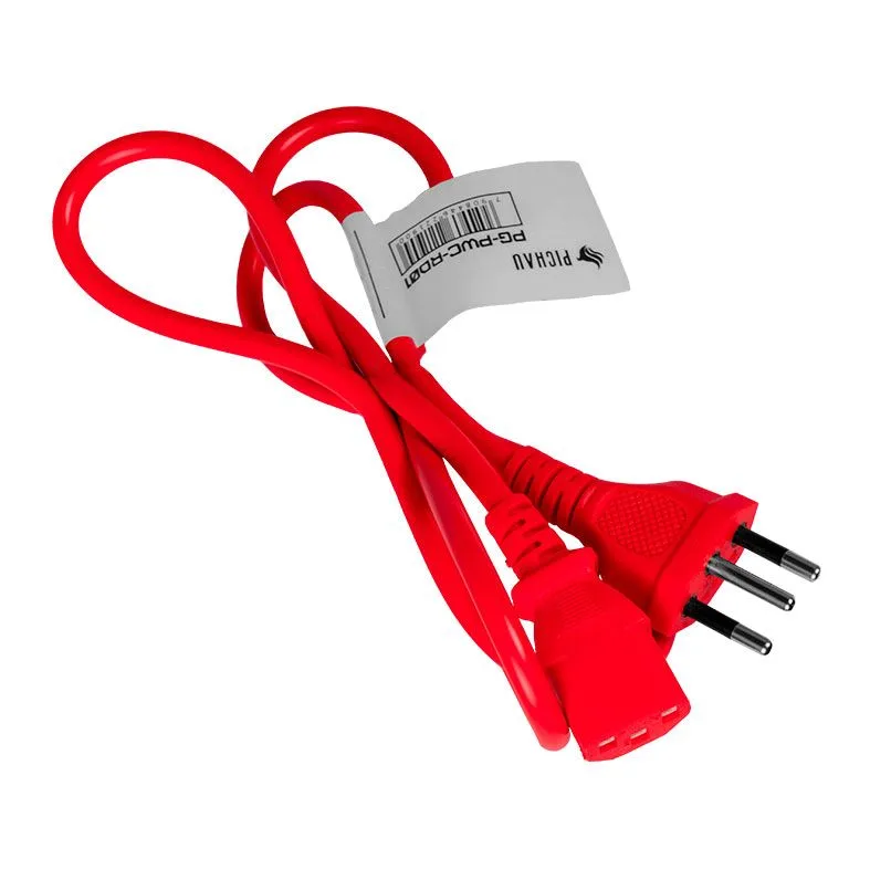CABO DE FORCA PICHAU 1.2M, 3 PINOS, VERMELHO, PG-PWC-RD01 — imagem 2