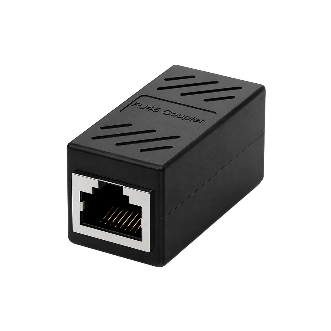 ACOPLADOR EMENDA CABO RJ45 PRETO