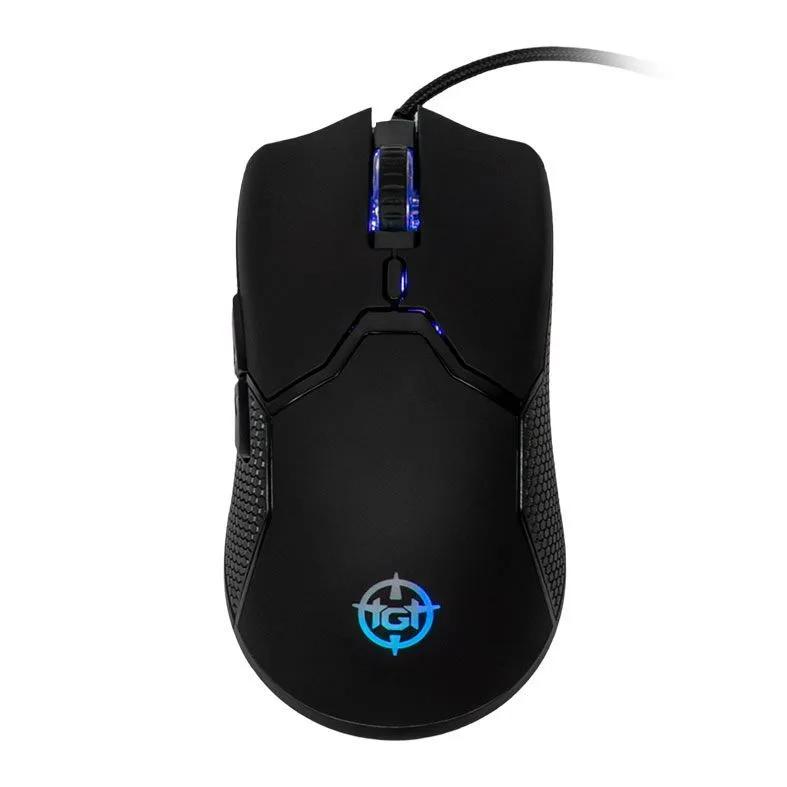 MOUSE GAMER TGT GM50, RAINBOW, 3600DPI, 6 BOTOES, PRETO, TGT-GM50-BL01