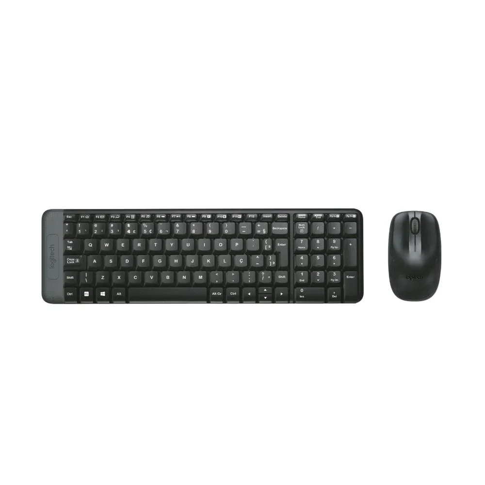 KIT TECLADO E MOUSE SEM FIO LOGITECH MK220, PILHAS INCLUSAS E LAYOUT ABNT2 - 920-004431