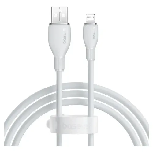 CABO CARREGADOR IPHONE USB A P/ LIGHTNING BASEUS TPE 1.2M - BRANCO