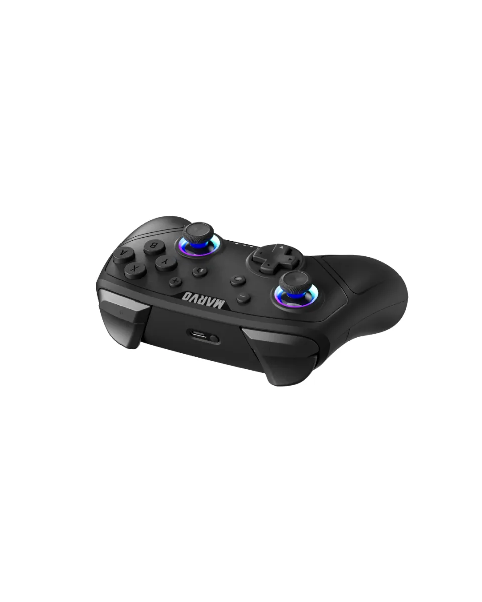 CONTROLE GAMER MARVO PACT 60, PARA PC/ANDROID/IOS/SWITCH, BLUETOOTH, PRETO, GT-80 — imagem 3