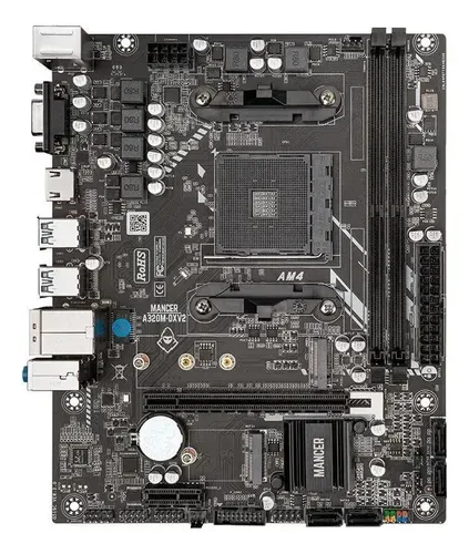 PLACA MÃE MANCER A320M-DXV2, DDR4, AM4, M-ATX, MCR-A320M-DXV2