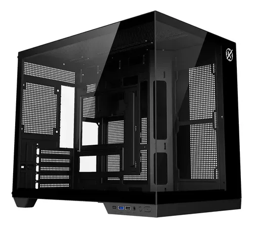 GABINETE GAMER KALKAN SAGA PRETO SEM FAN KLK00043 — imagem 1