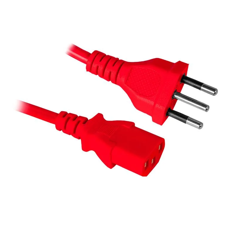 CABO DE FORCA PICHAU 1.2M, 3 PINOS, VERMELHO, PG-PWC-RD01 — imagem 1