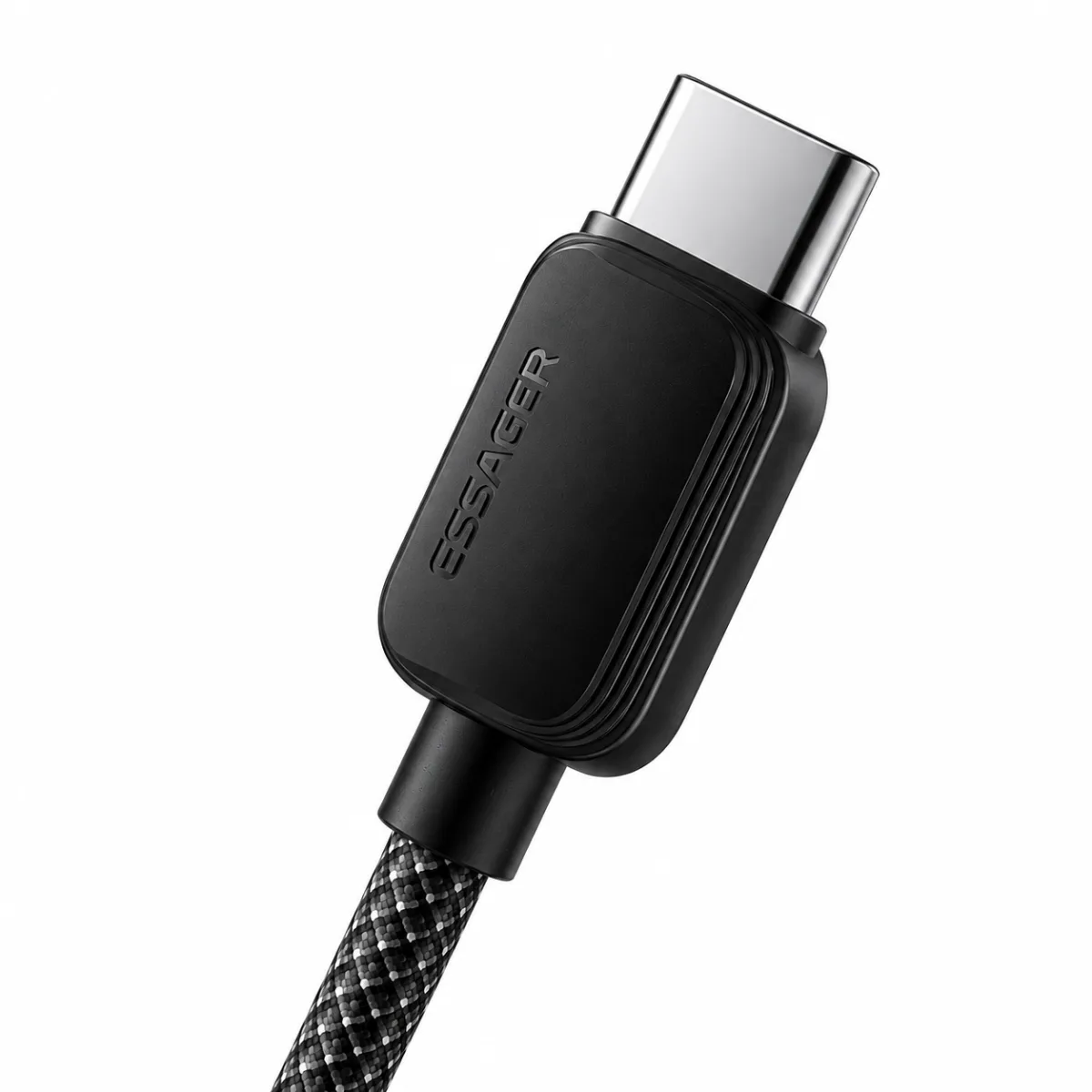 CABO CARREGADOR COM FONTE USB A P/ USB C ESSAGER 20W 1M - PRETO — imagem 3