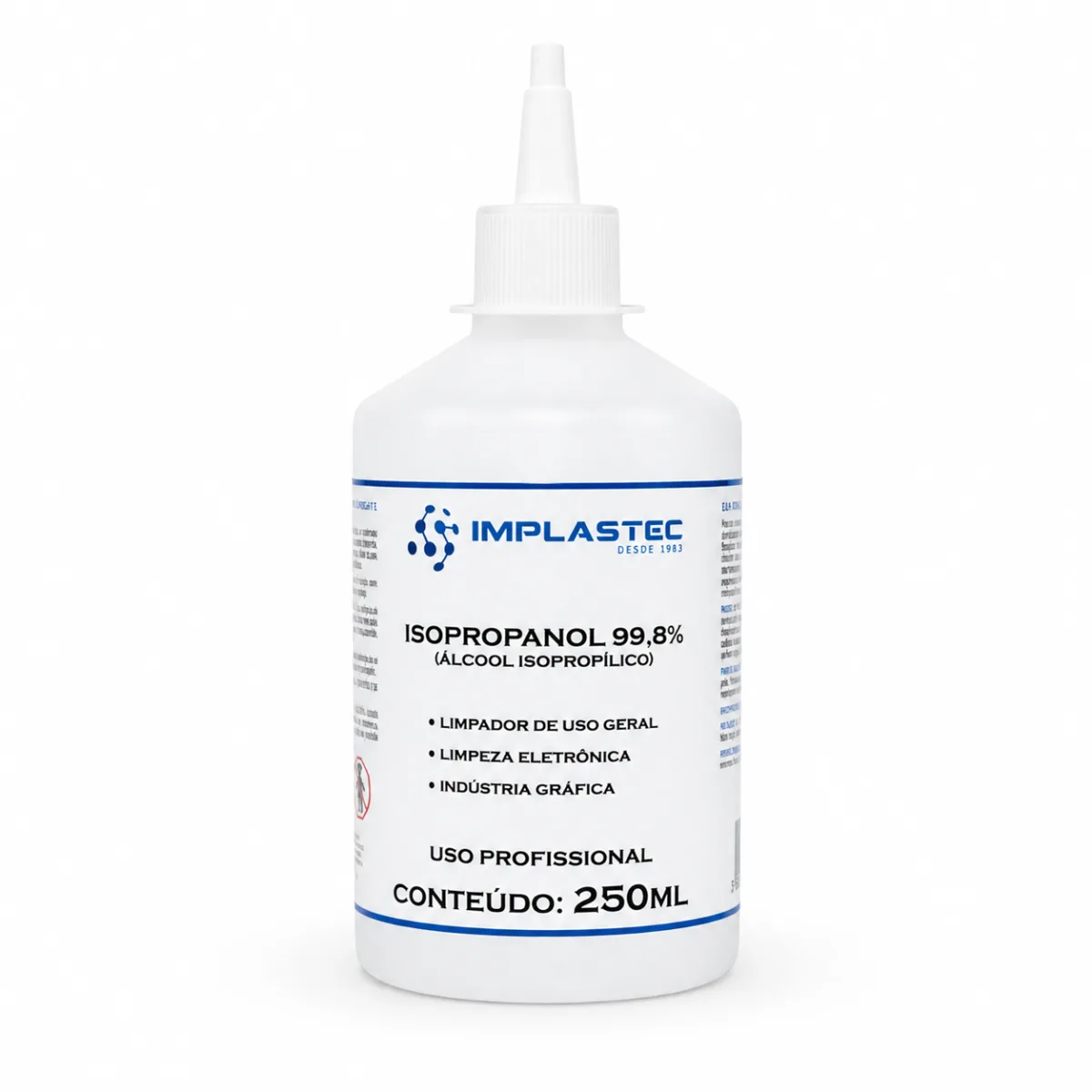 ALCOOL ISOPROPILICO 250ML IMPLASTEC — imagem 1