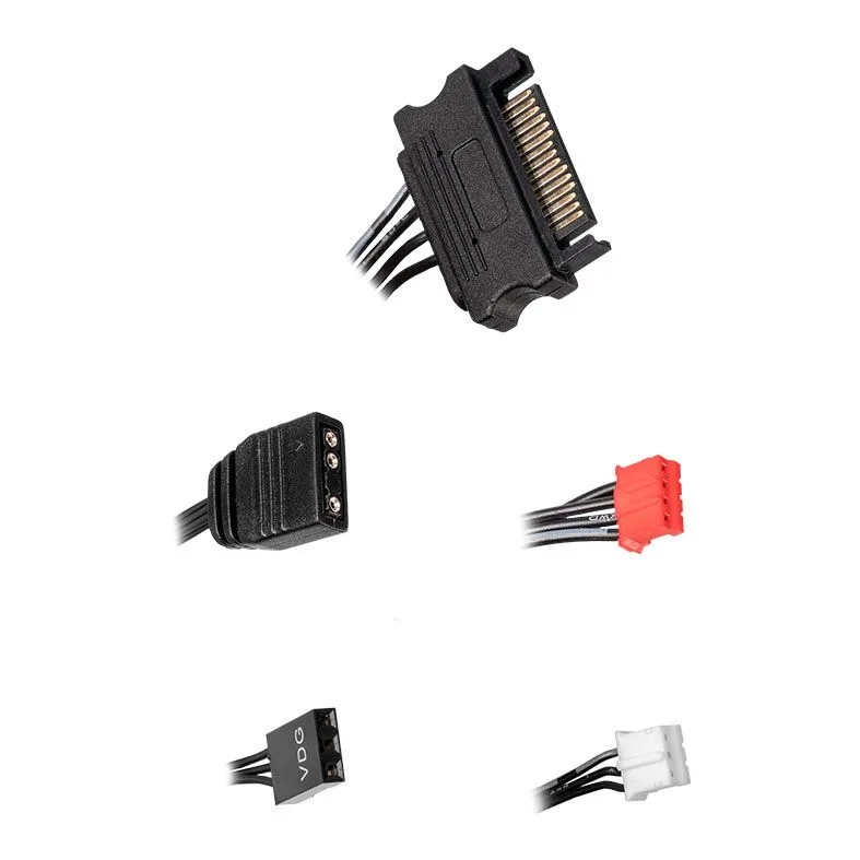CONTROLADORA PICHAU FEATHER X6, ARGB, 10 PORTAS, 6 PINOS, PG-FTX6-BK01