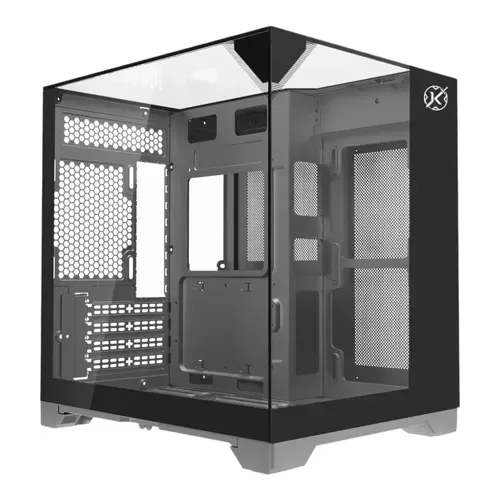 GABINETE GAMER KALKAN MIDGARD VISION PRETO SEM FAN KLK086 — imagem 1
