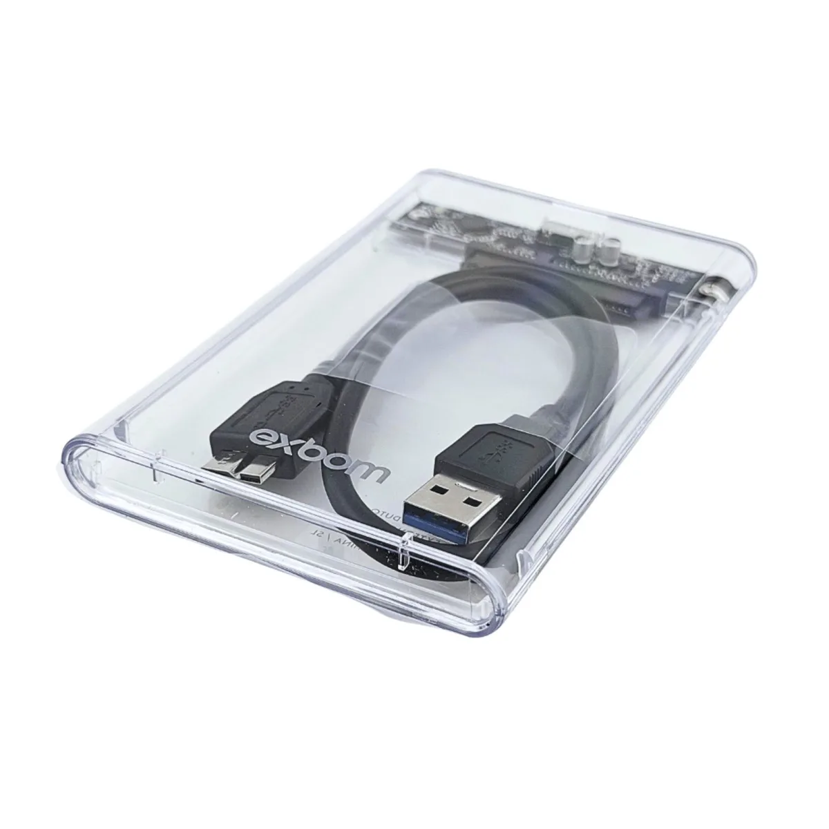 CASE HD/SSD USB 3.0 EXBOM CGHD-35 (TRANSPARENTE)
