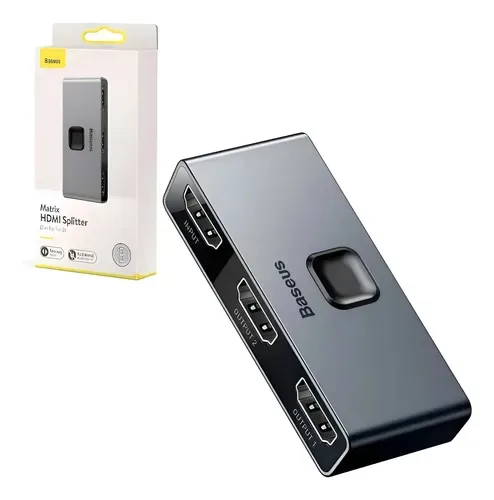 SWITCHER HDMI BIDIRECIONAL 2-IN-1 OU 1-IN-2 4K BASESUS MATRIX