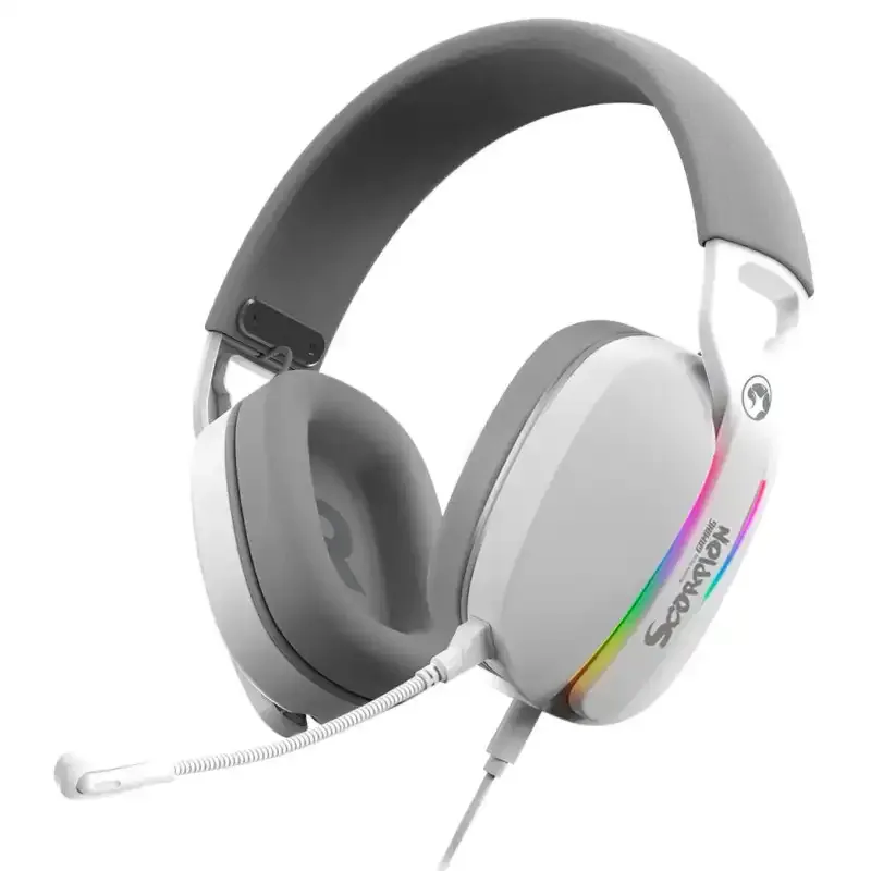 HEADSET GAMER MARVO PULZ 70S, 7.1 SURROUND, DRIVERS 40MM, BRANCO, HG9086-WH